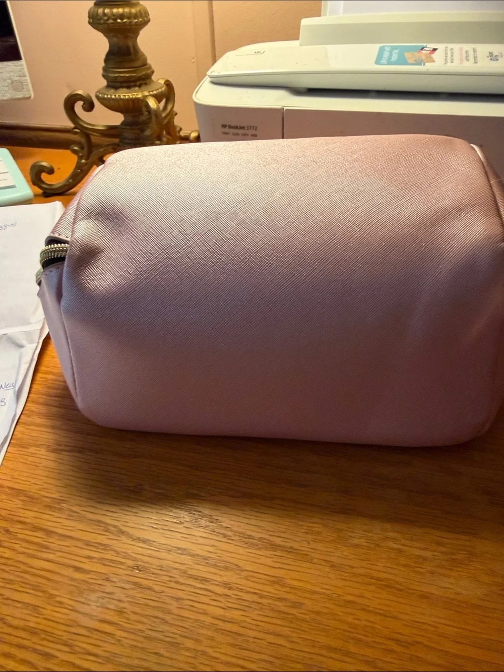 Kendall & Kylie Pink Saffiano Cosmetic Pouch